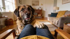 Was bedeutet es, wenn ein Hund seine Pfote auf Ihr Knie legt, und wie reagieren Sie richtig darauf?