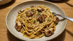 Einfaches Abendessen ohne Sahne: Hähnchenfleisch mit Knoblauch und Ingwer in einer aromatischen Soße